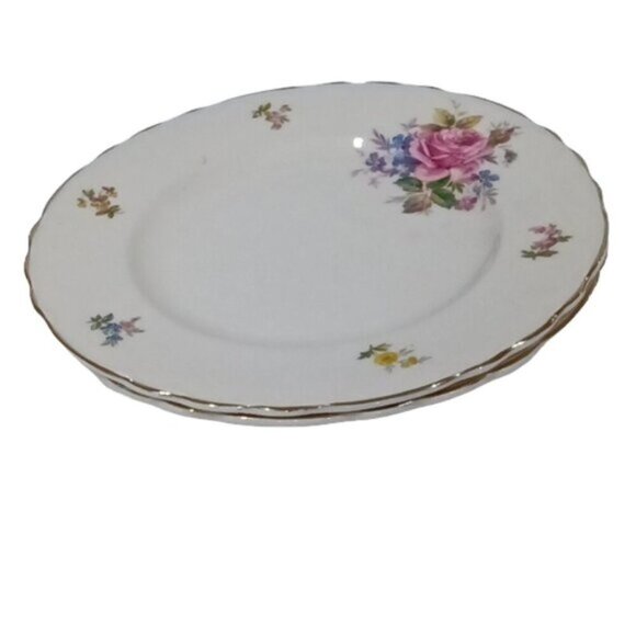 Vintage A.J. Wilkinson Ltd Royal Staffordshire Pottery 6 Pcs - 5 Plates 1 Soup‎ - Picture 8 of 9